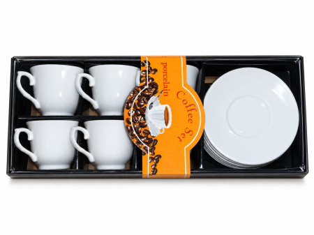 Casă, grădină si exterior - Set cești de cafea cu farfurioare, model 13