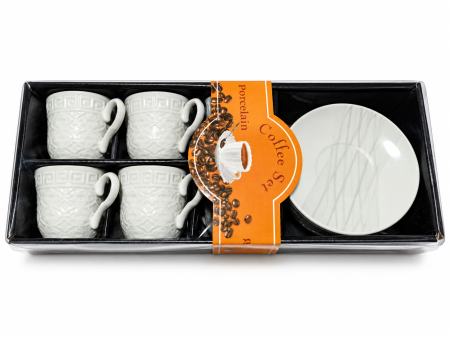 Casă, grădină si exterior - Set cești de cafea cu farfurioare, model 9