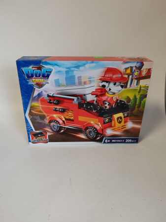 Jucarii - Set construcție Dog Squad – Mașină de pompieri Marshall, 209 piese, 6+