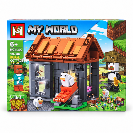 Jucarii - Set de construcție My World – Căsuță Rurală (Rural Cottage), 187 piese, 6+