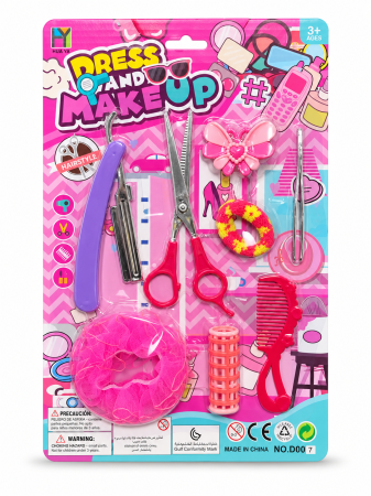 Păpuși și jocuri de rol - Set Dress and Makeup cu accesorii de coafor