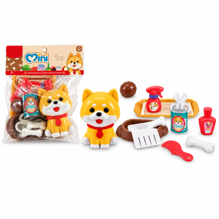 Păpuși și jocuri de rol - Set de joacă cu animale de companie și accesorii