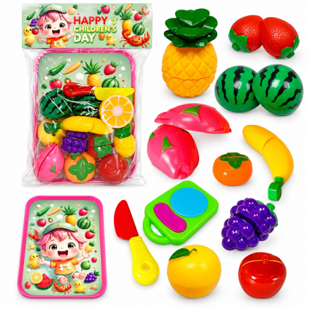Jucarii - Set de modelat fructe de tăiat pentru copii