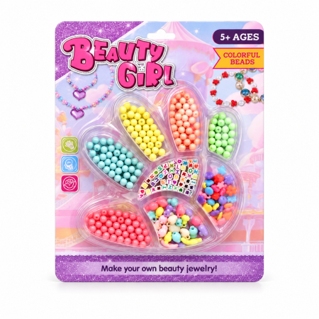 Jucarii - Set DIY de înșirat mărgele cu model palmă