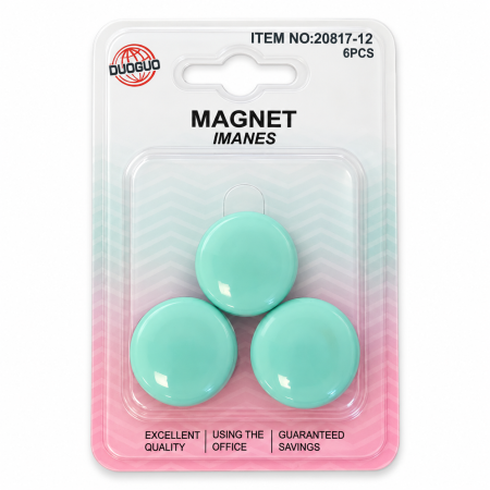 Toate produsele - Set Magneți Rotunzi Roz pentru Tablă Magnetică – 6 Bucăți