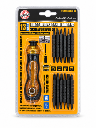 Unelte și bricolaj - Set șurubelniță DUOGUO cu 12 biți și mâner, 13 piese