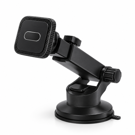 Accesorii și iluminat auto - Suport auto magnetic pentru telefon OKOP KP-905 cu ventuză, negru