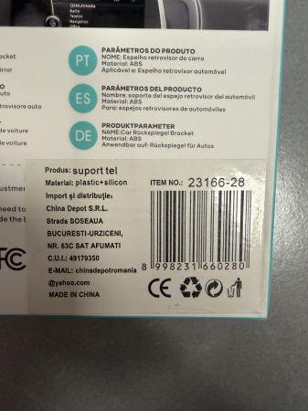 Suport telefon OKOP KP-911 montat pe oglinda retrovizoare auto [3]