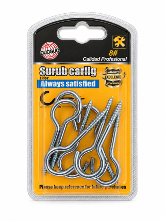 Unelte și bricolaj - Șuruburi cârlig DUOGUO, mărimea 8, set