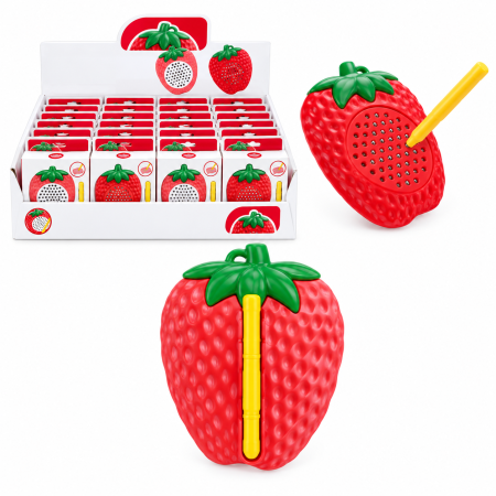 Jocuri educative și puzzle - Tablă magnetică de desen cu creion, model căpșună