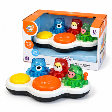Jucarii - Tobă muzicală interactivă pentru bebeluși Chimstar Baby Toy Clapping Drum