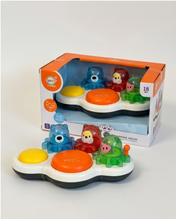 Jucarii - Tobă muzicală interactivă pentru bebeluși Chimstar Baby Toy Clapping Drum