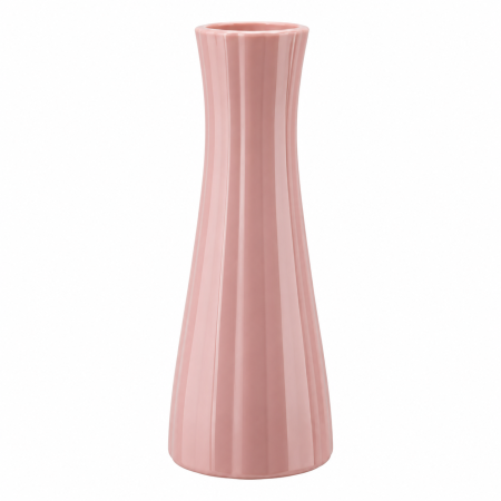 Decorațiuni - Vaza colorata din plastic model striatii duoguo 22*8.5cm