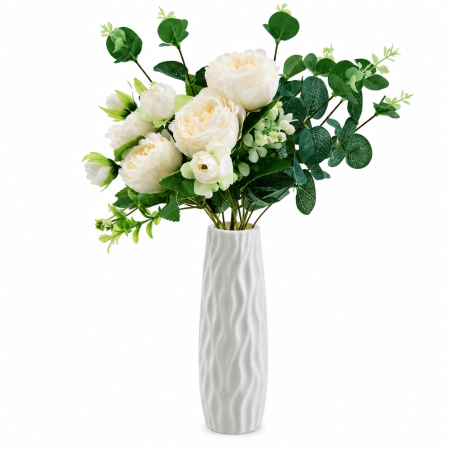 Decorațiuni - Vaza colorata din plastic model wave duoguo 21*6cm