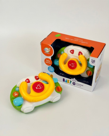 Volan interactiv muzical pentru bebeluși Chimstar Baby Toy Steering Wheel [1]