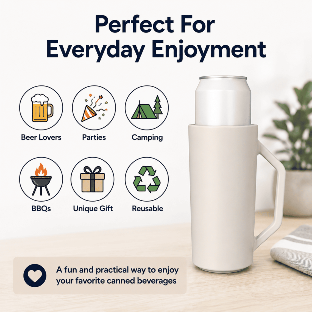 Halbă Reîncărcabilă pentru Doze de Bere 500 ml, Can Beer Refiller [4]