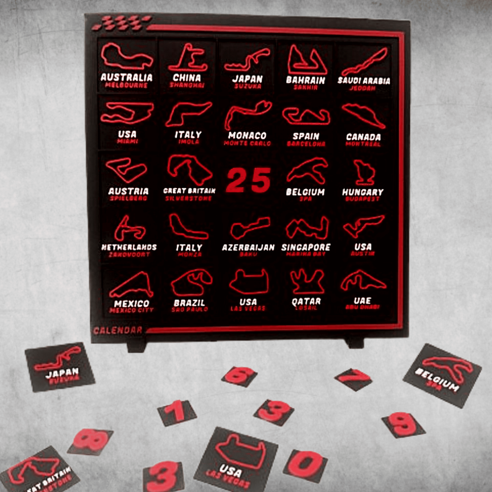 Calendar curse Formula 1, modular, cu support [6]