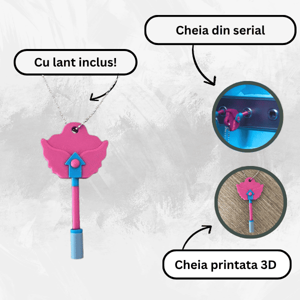 Cheie cu lant Hide and Seek, cerc, insiprata din Squid Game 3 - Jocul Calamarului [4]