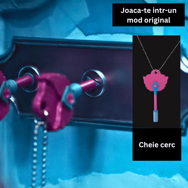 Cheie cu lant Hide and Seek, cerc, insiprata din Squid Game 3 - Jocul Calamarului [3]
