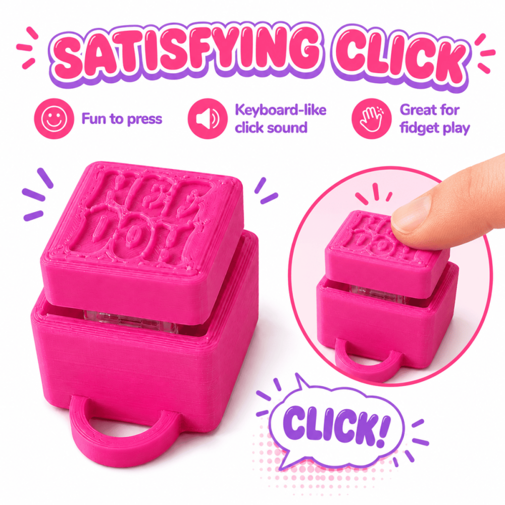 Fidget clicker interactiv Needoh roz [2]