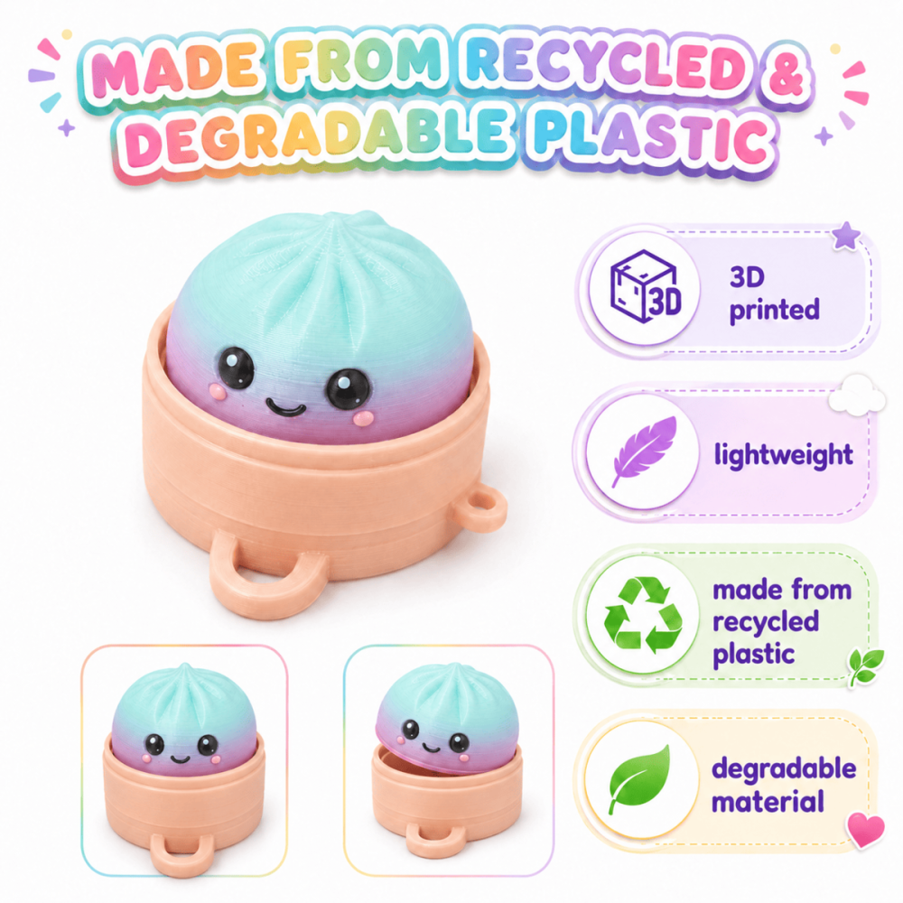 Fidget clicker interactiv Dumpling kawaii [5]