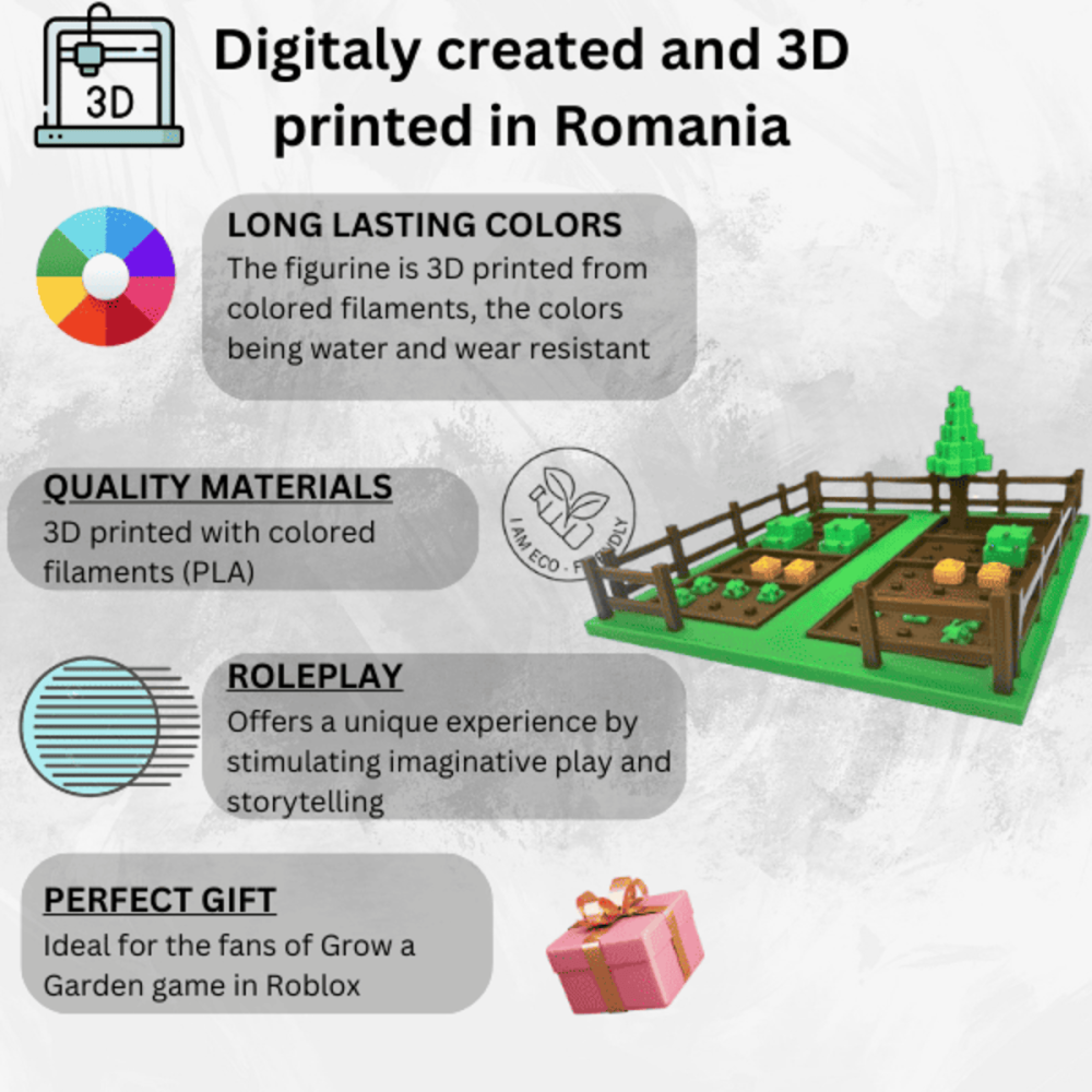 Set gradina din Grow a Garden, cu loturi si culturi de fructi, Roblox [3]