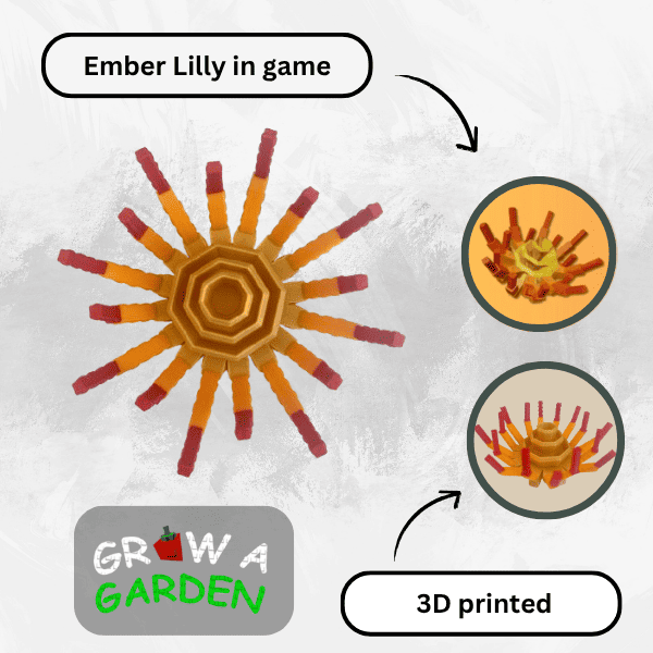 Figurina  Ember Lily din Grow a Garden, Roblox [2]