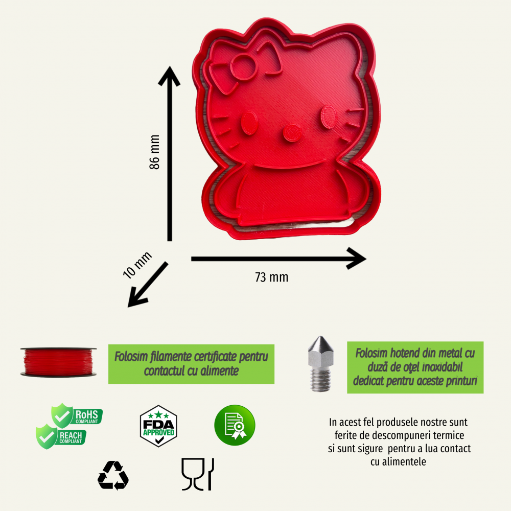 Forma de prajituri din desene - Hello Kitty [6]