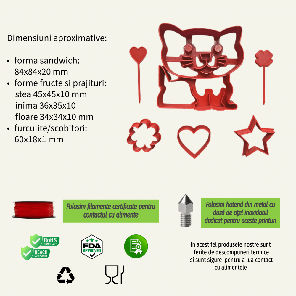 Forma pentru sandwichuri Pisica [7]