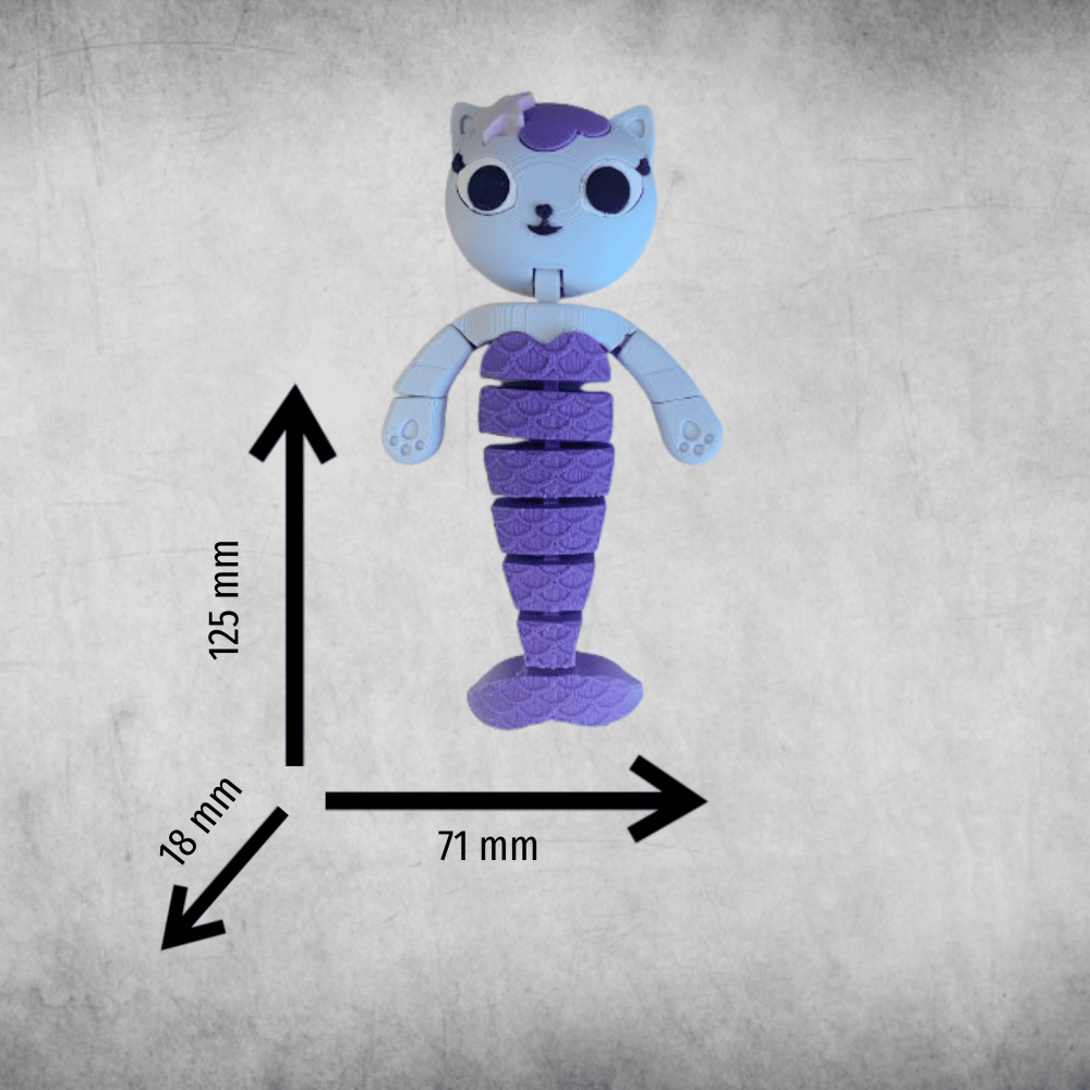 Gabby’s Dollhouse Mercat, figurina articulata tip fidget [5]