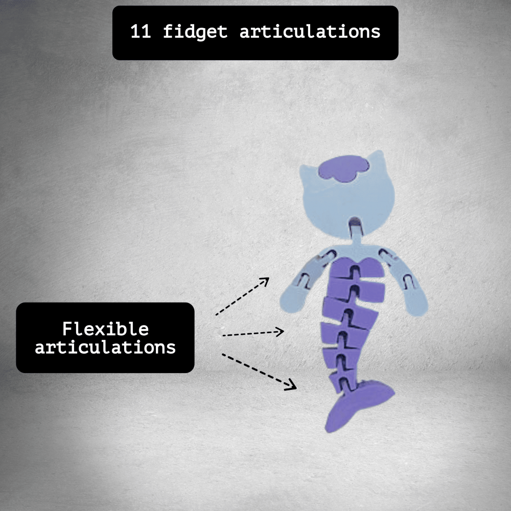 Gabby’s Dollhouse Mercat, figurina articulata tip fidget [3]