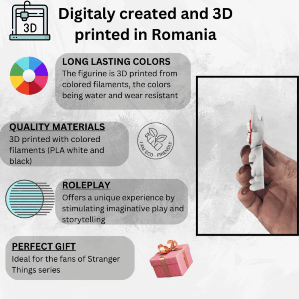 Demogorgon, Stranger Things, figurina tip fidget si breloc [4]