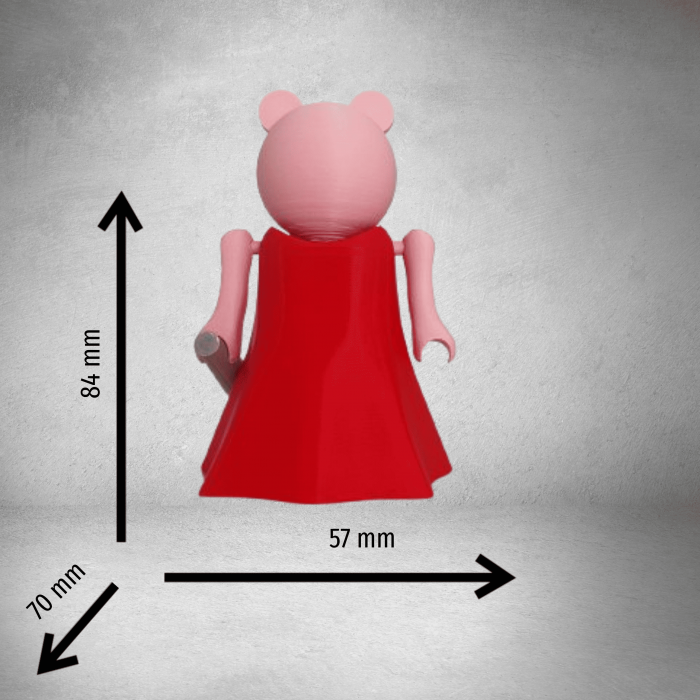 Piggy, figurina inspirata din jocul Piggy Roblox, cu articulatii [5]