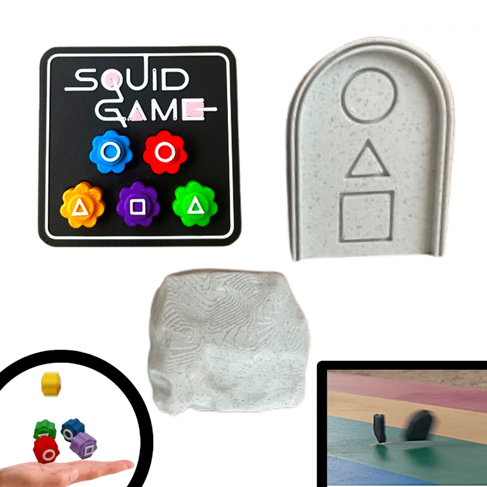 Set 2 jocuri coreene Squid Game: Gonggi si Biseokchigi - Flying Stone [1]