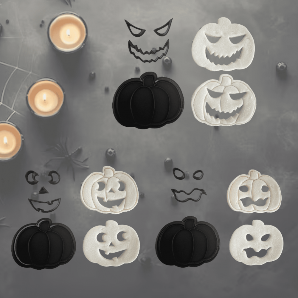 Set  pumpkin, 11 piese, forme de prajituri specifice Halloween [2]