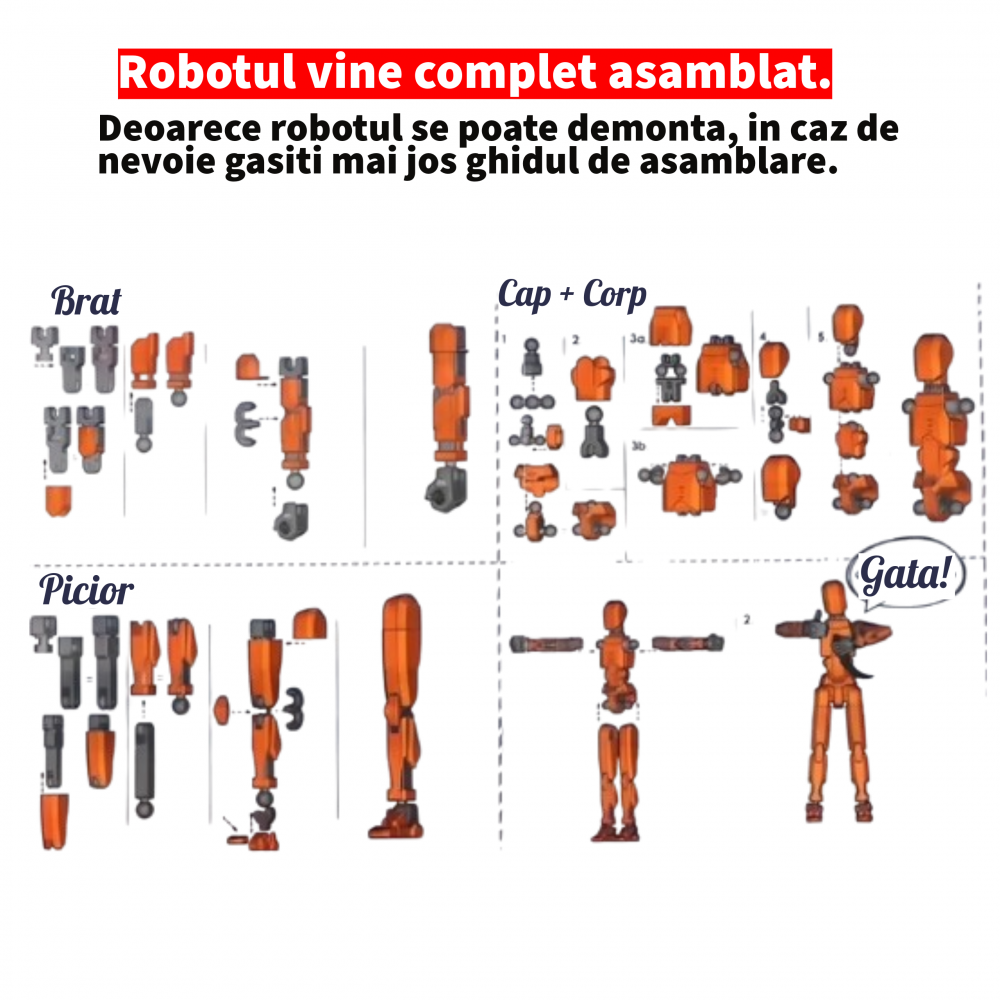 Titan 13, robot tip figurina articulata, cu accesorii si aripi [10]