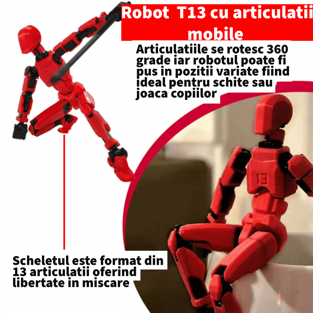 Titan 13, robot tip figurina articulata, cu accesorii si aripi [4]