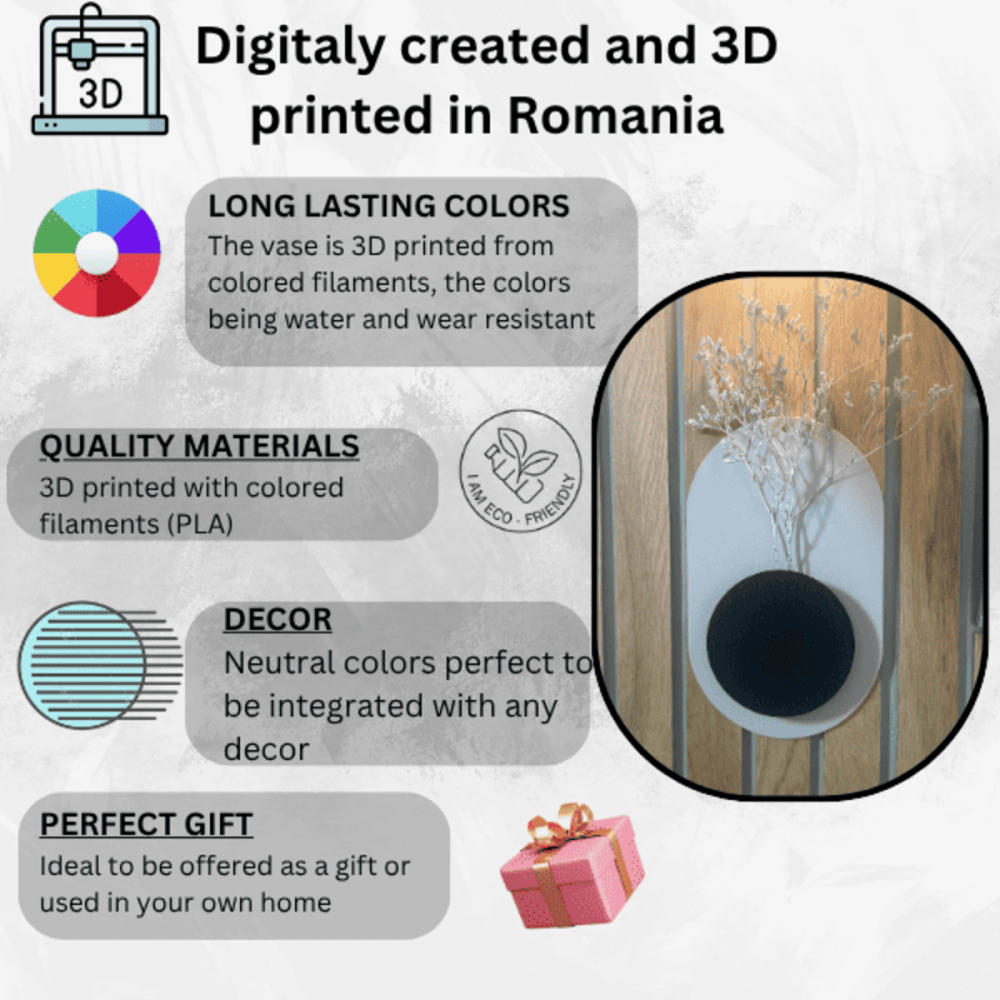 Vaza decorativa de perete model 2 [3]