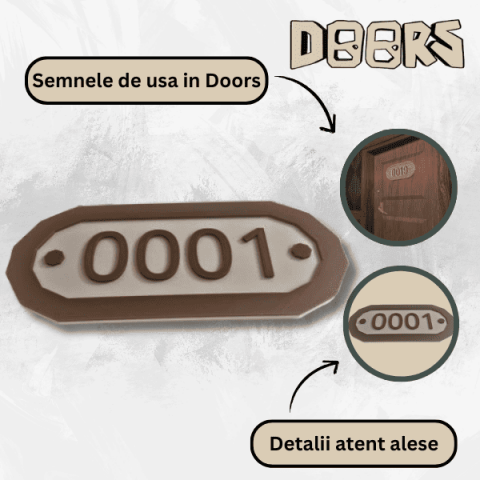 Semn de usa personalizabil, Doors Roblox [2]
