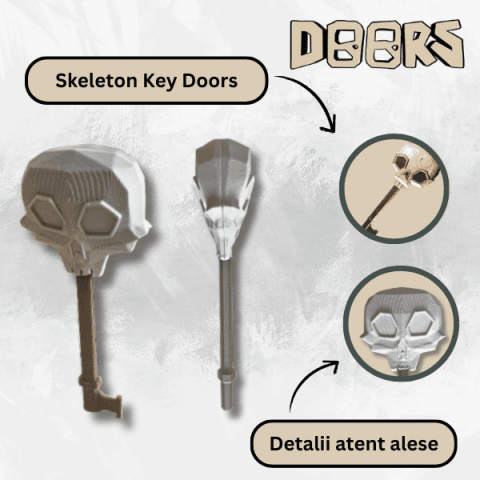 Accesoriu de colectie Skeleton Key, Cheie Doors Roblox [2]
