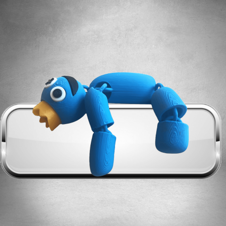 Blue, figurina articulata fidget Rainbow Friends, Roblox [4]