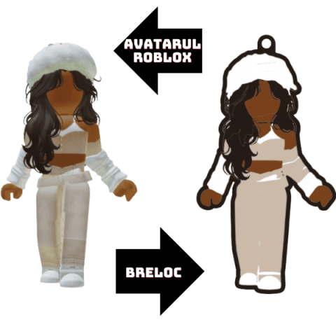 Breloc cu avatarul tau din Roblox