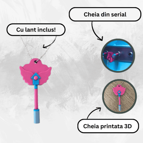 Cheie cu lant Hide and Seek, cerc, insiprata din Squid Game 3 - Jocul Calamarului [3]