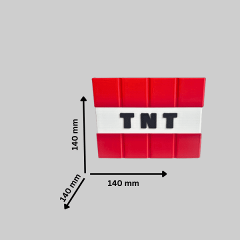 Cutie/bol decorativ TNT Minecraft personalizabil, pentru popcorn sau chipsuri, cu capac [6]