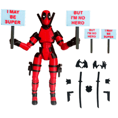 Trenduri - DeadPool, figurina articulata cu accesorii