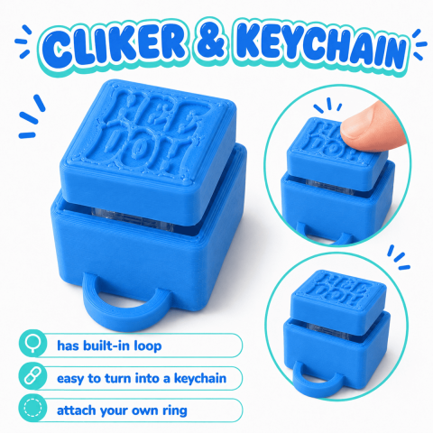 Fidget clicker interactiv Needoh albastru [2]