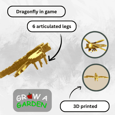Figurina  insecta Dragonfly pet din Grow a Garden, Roblox [1]