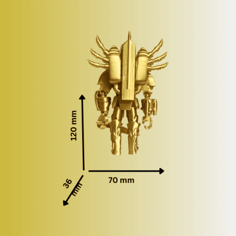 Figurina fidget, Upgraded Titan Clock Man, Skibidi Toilet, cu accesorii [4]