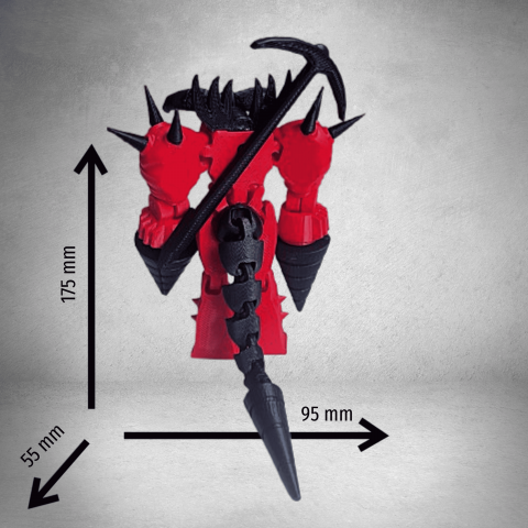 Figurina fidget, Upgraded Titan Drillman, Skibidi Toilet, cu accesorii atasate [5]