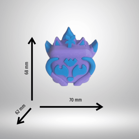 Figurina vulpe Kitsune, Blox Fruits, Roblox [2]